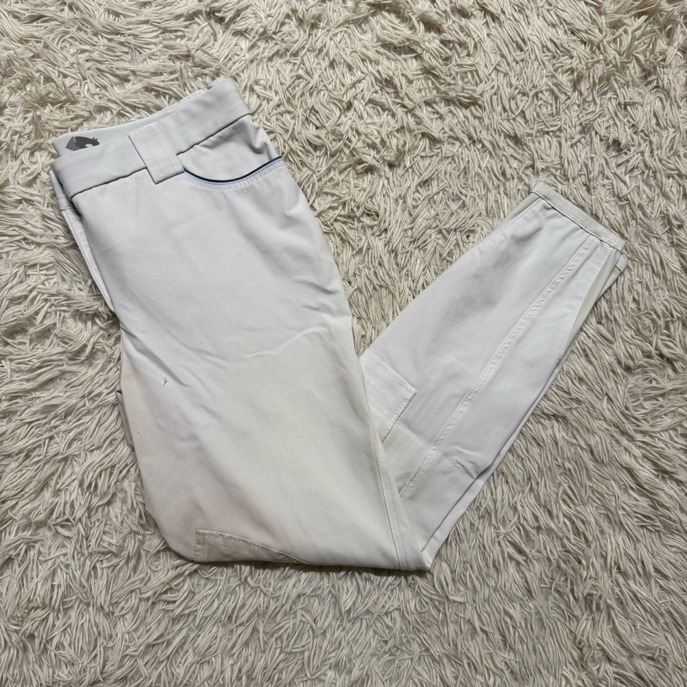 Women’s Size 32 White Hippique Knee Patch Horseback Riding Breeches